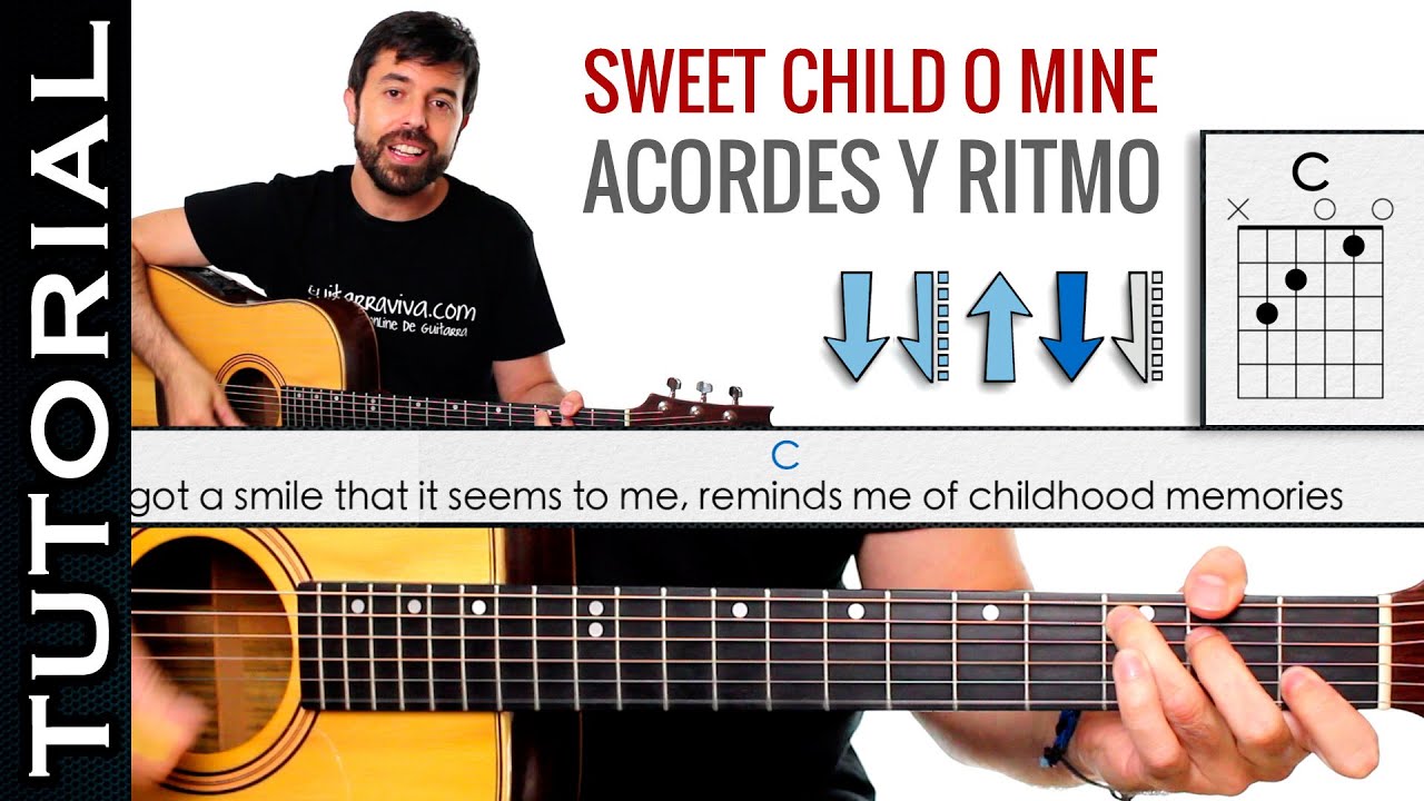 como tocar los acordes de Sweet Child O Mine