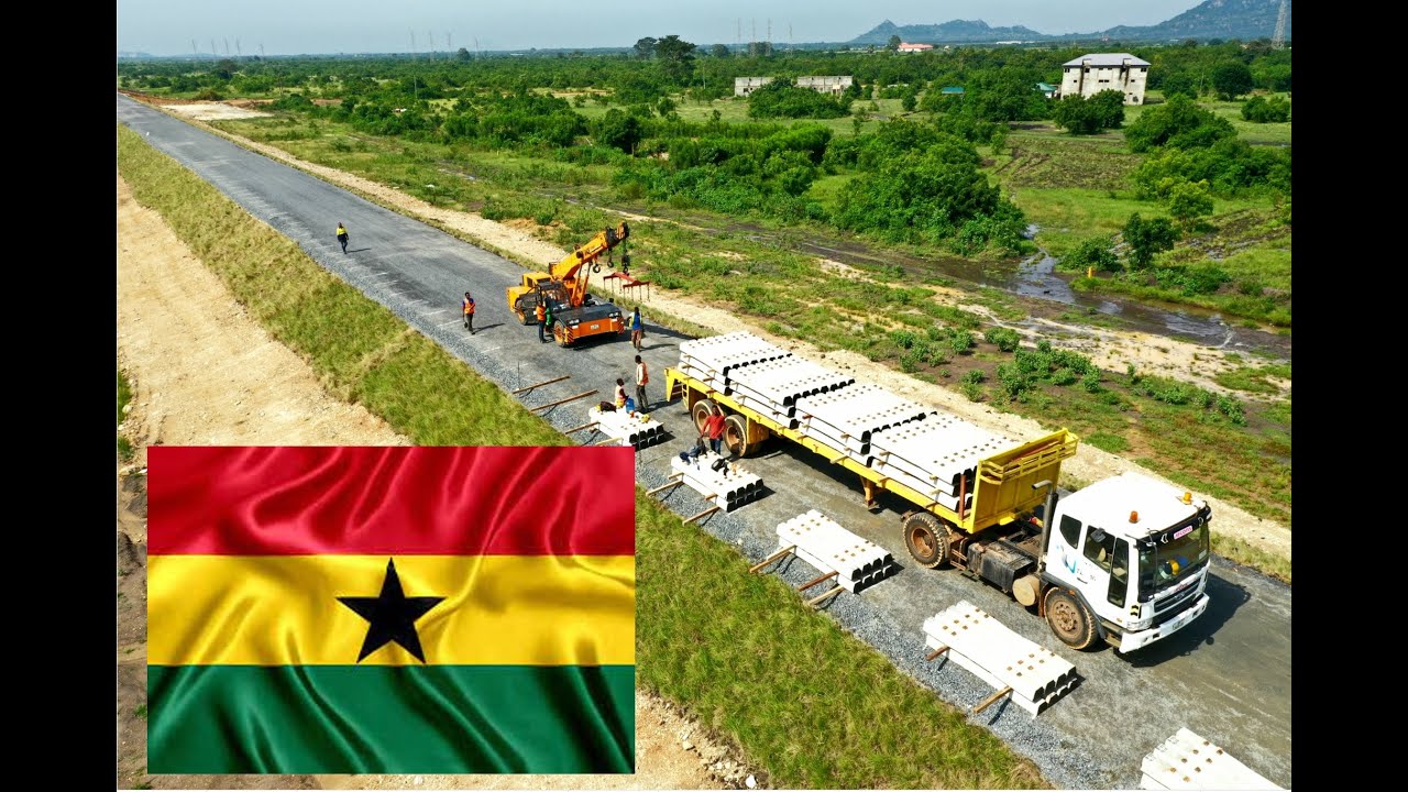 Ghana-, West Africa, How Railway Lines are Built-Constructing the future!