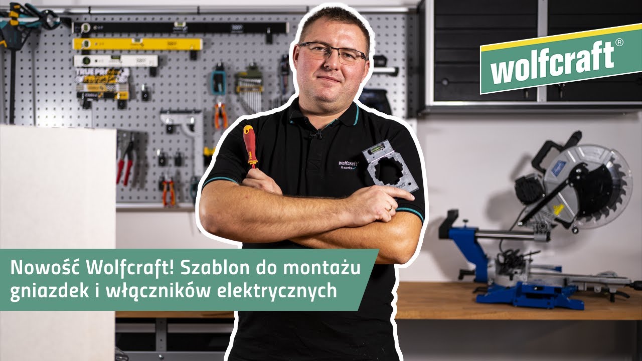 Nowość Wolfcraft! Szablon do montażu gniazdek i włącznik&oacute;w elektrycznych