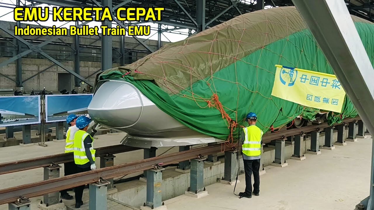 DEKAT..! Inilah EMU Kereta Cepat Jakarta Bandung atau Indonesian high speed train EMU.