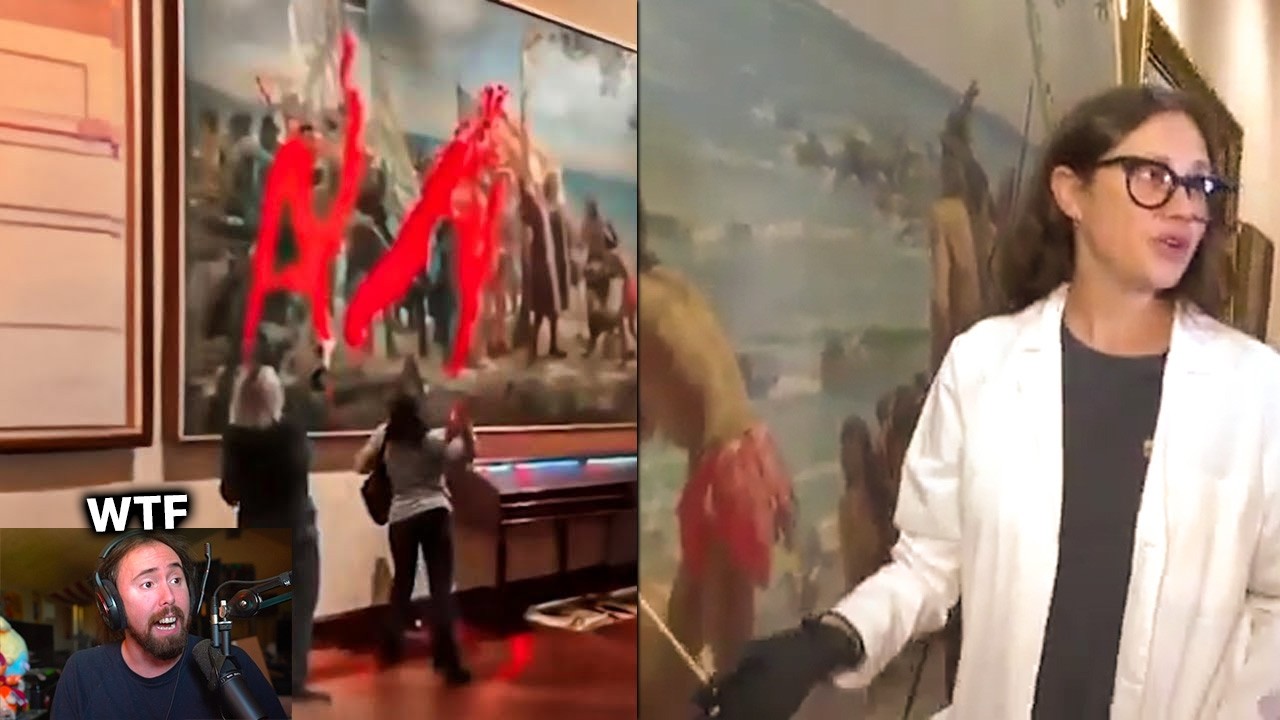 Activists ruined this painting beyond repair..
