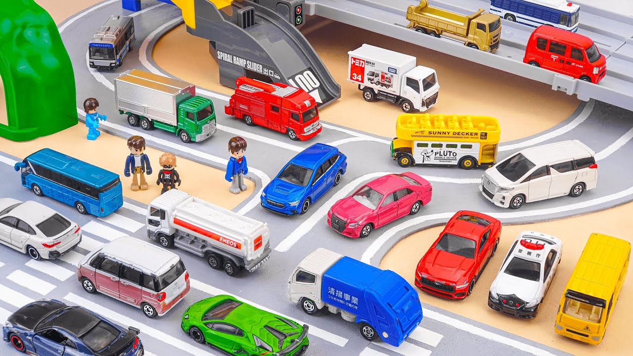 タカラトミー トミカシティ｜トミカシティ 4車線交差点｜タカラトミー トミカ 鉄道＆カーコレクション 🚗🚆