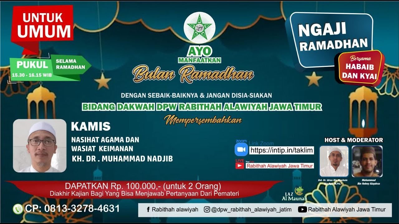 Ngaji Ramadhan Bersama Dr. Ust. H muhammad Najib
