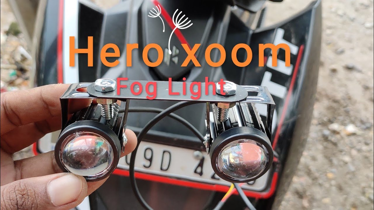Hero Xoom Fog Light Fitting #hero  #heroxoom