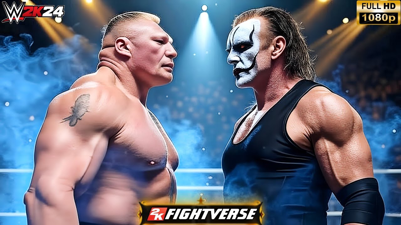 Брок Леснар против Стинга — одиночный матч легенд на WrestleMania | WWE 2K24