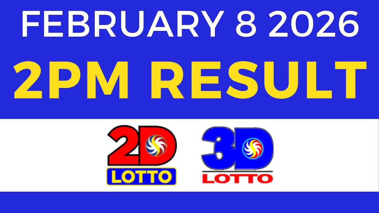 2pm Lotto Result Today February 8 2026 2D 3D Lotto