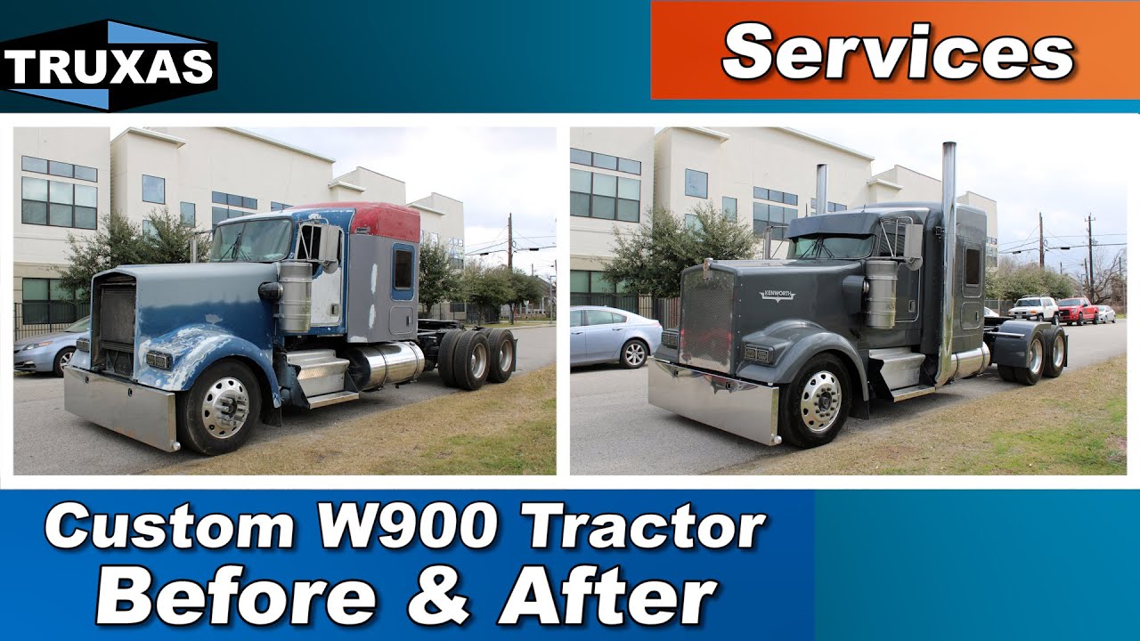 Services: Custom W900 Tractor Before & After