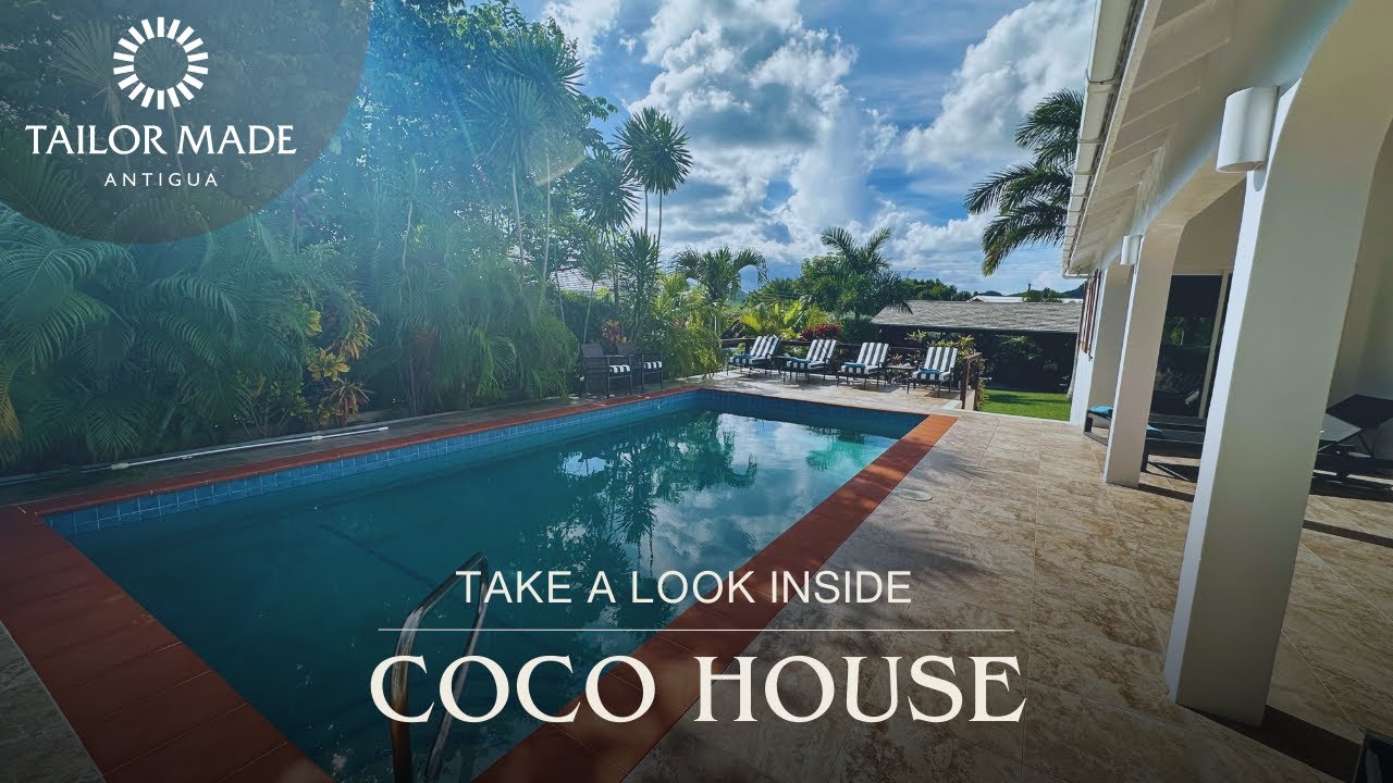 Discover Coco House a Stunning 3-Bedroom Villa with Pool in Antigua!