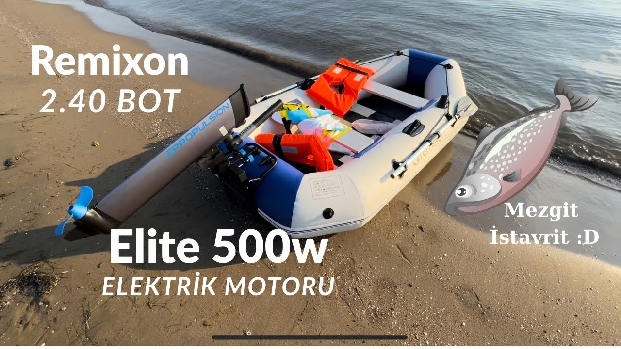 Remixon 2.40 bot ile Epropulsion Elite elektrik motoru kullandık.Ürün test+ Mezgit İstavrit VLOG :)