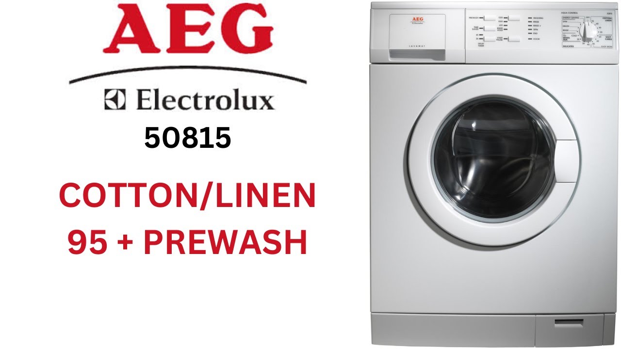 AEG Lavamat 50815 Washing Machine - Cotton/Linen 95 + Prewash