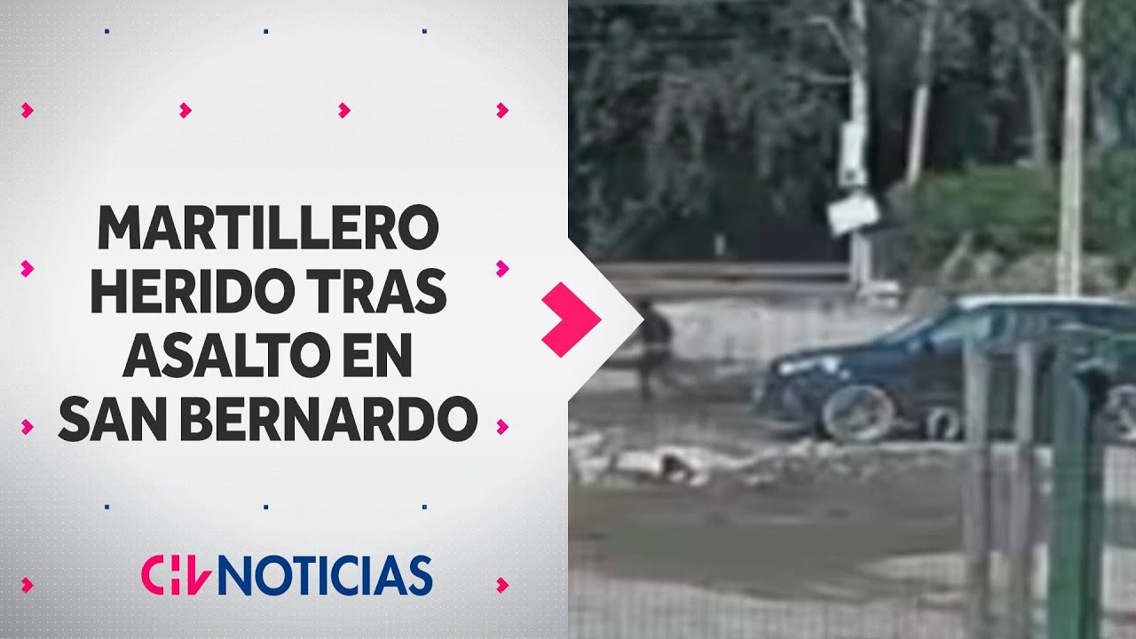 Martillero público herido tras violento asalto en San Bernardo: Le dispararon antes de robarle