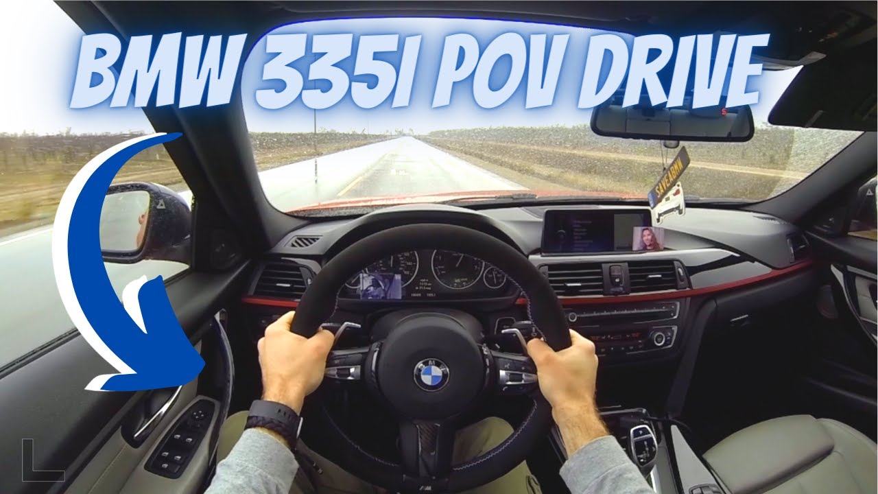 BMW F30 335I CATLESS MUFFLER DELETE POV DRIVE (BINAURAL AUDIO)