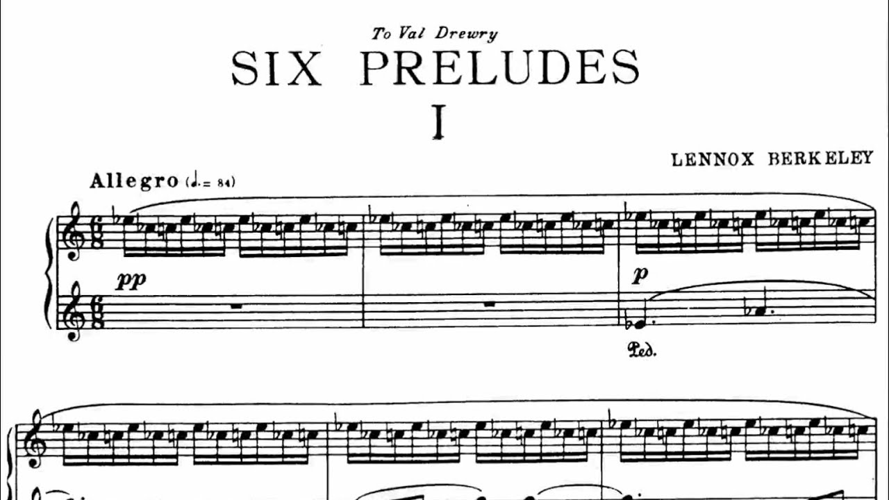 Lennox Berkeley - 6 Preludes, Op. 23 (1944)