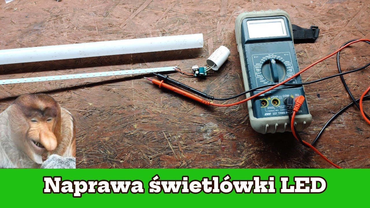 Naprawa świetlówki LED.