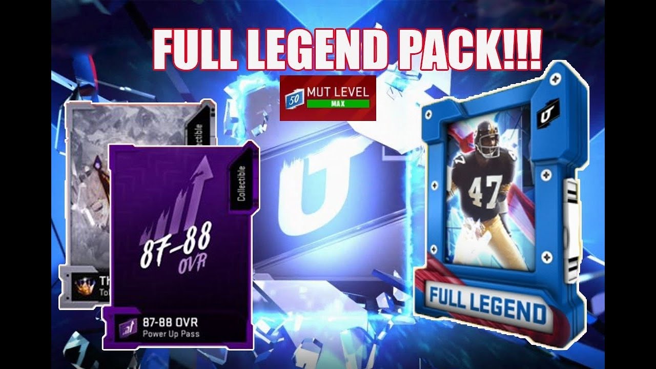 Level 50! Full Legend Pack! I Pull THE BEST CARD! - Madden 20 Ultimate Team