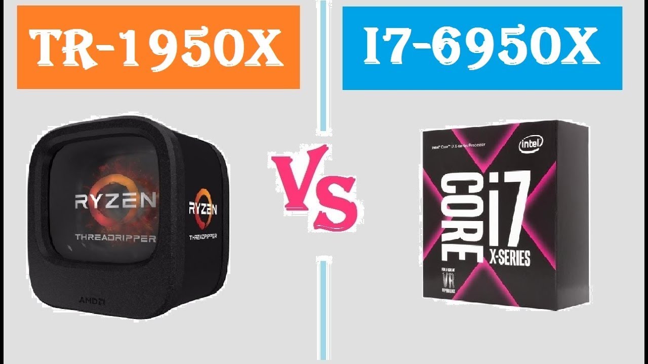 AMD THREADRIPPER 1950X VS I7 6950X (FPS BENCHMARK)