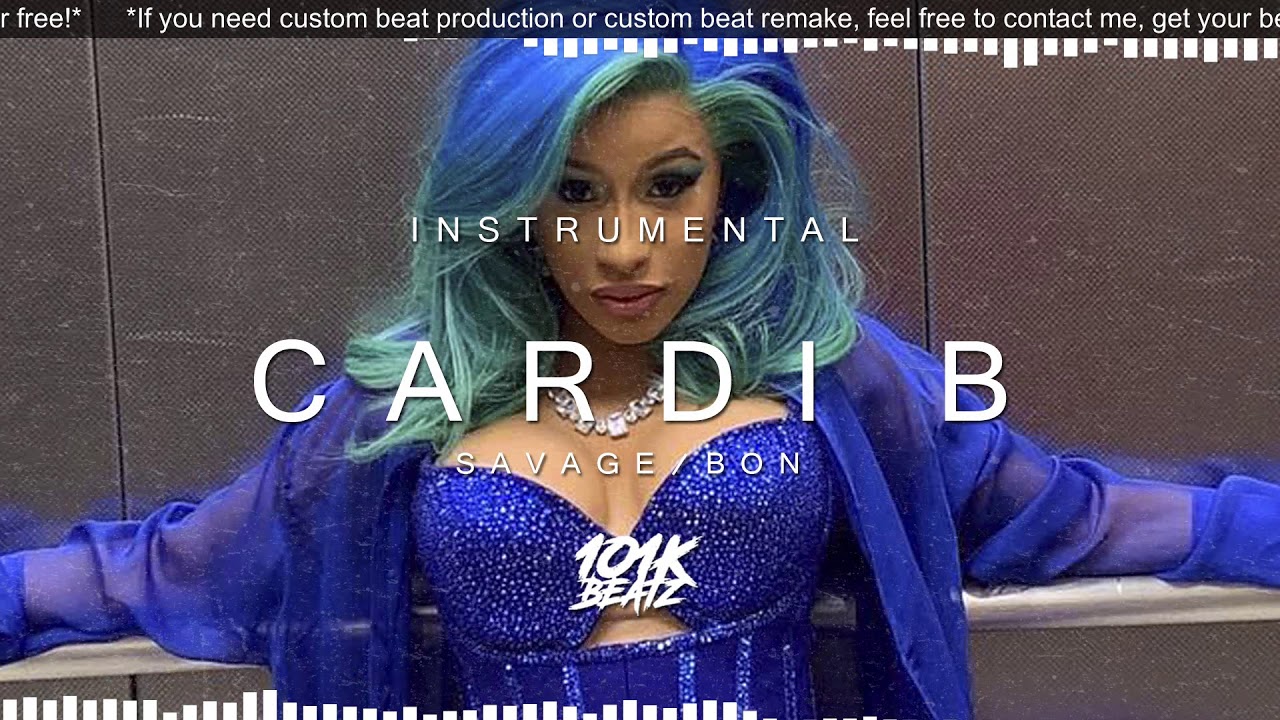 🔥 Cardi B - Bon/Savage ft. Young M.A INSTRUMENTAL (101K Remake) 🔥