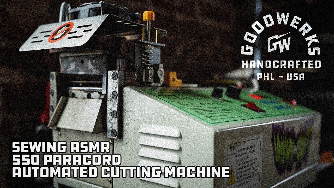 Sewing ASMR - Automated Cutting Machine - 550 Paracord