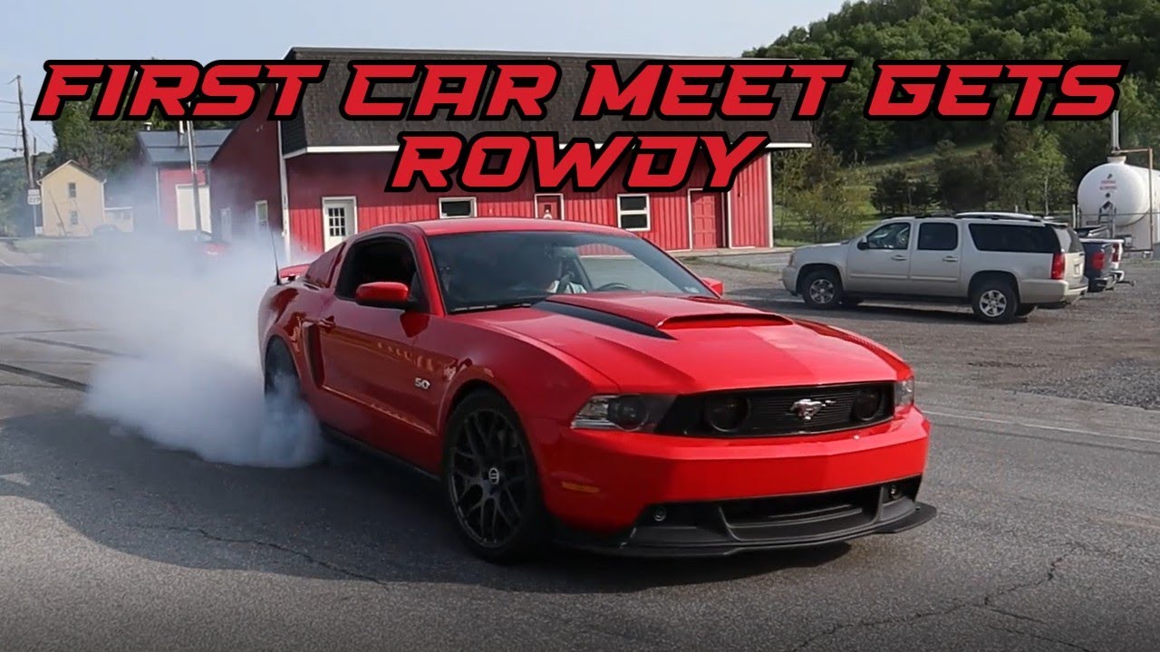 First Car Meet Of The Year Gets Rowdy!