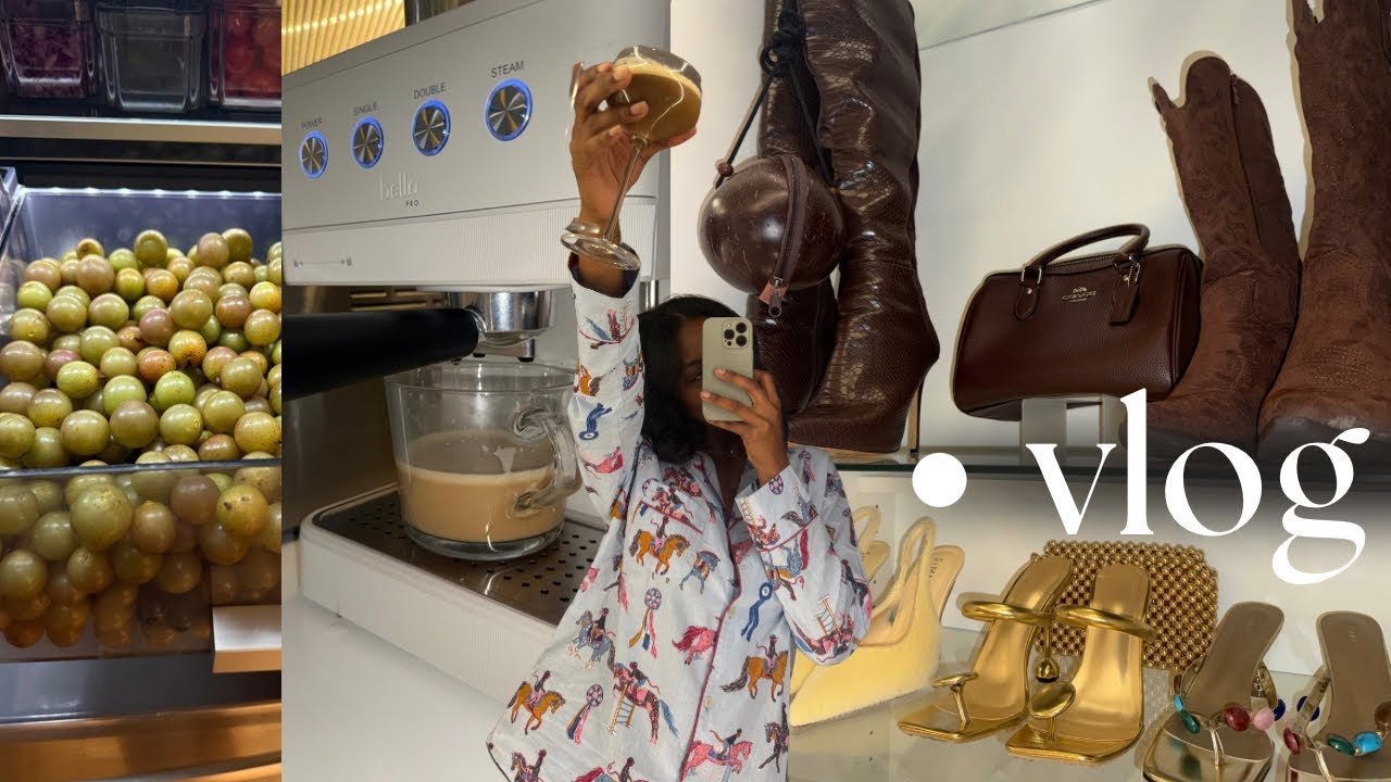 weekly vlog: building my dream life... (closet makeover , $50 Espresso Machine, & shopping)