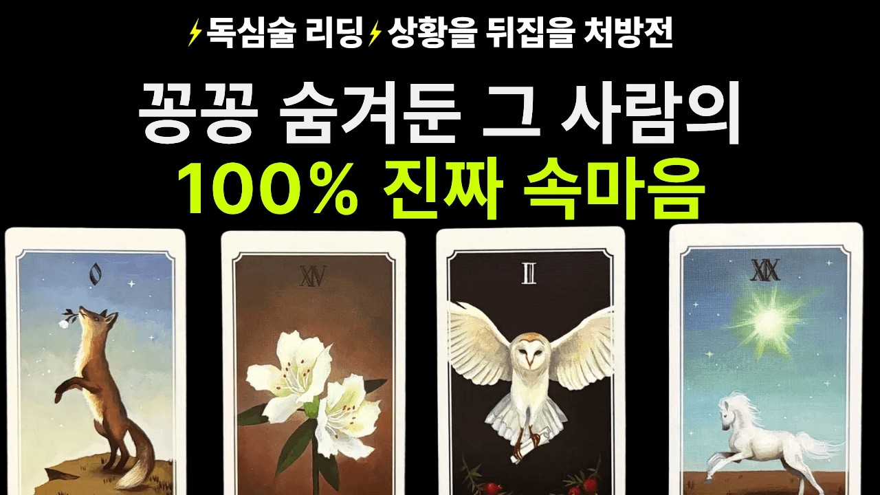 [타로] ⚡️소름주의⚡️그 사람이 숨기고 있는 진짜 속마음, 그리고 당장 해야 할 결정적 행동