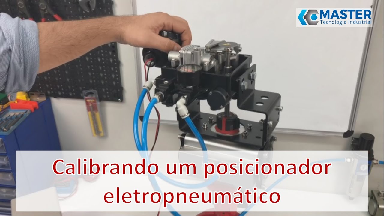 Calibrando um posicionador rotativo para válvulas de processo