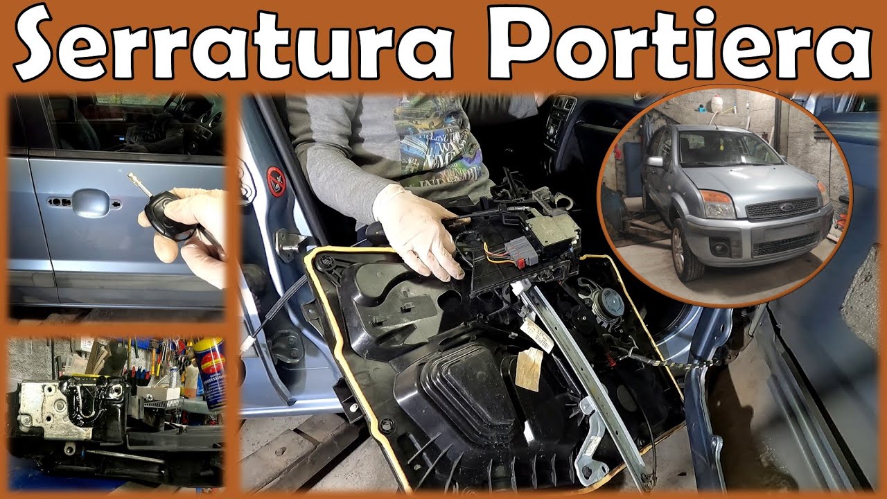 CHIUSURA CENTRALIZZATA BLOCCATA: Rimozione PANNELLO PORTIERA e Smontaggio SERRATURA