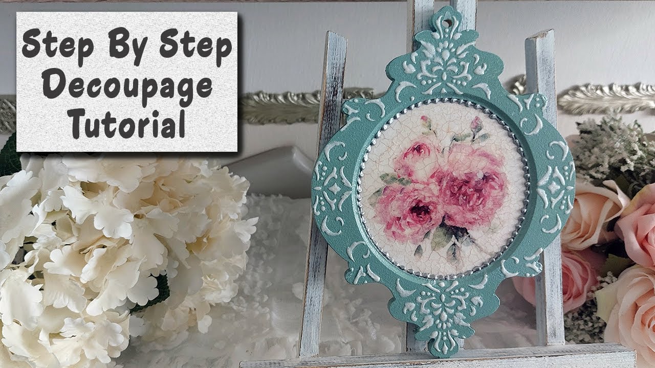 💗Настенная декоративная табличка в технике декупажа💗Пошаговая инструкция #декупаж #сделаносвоимир...
