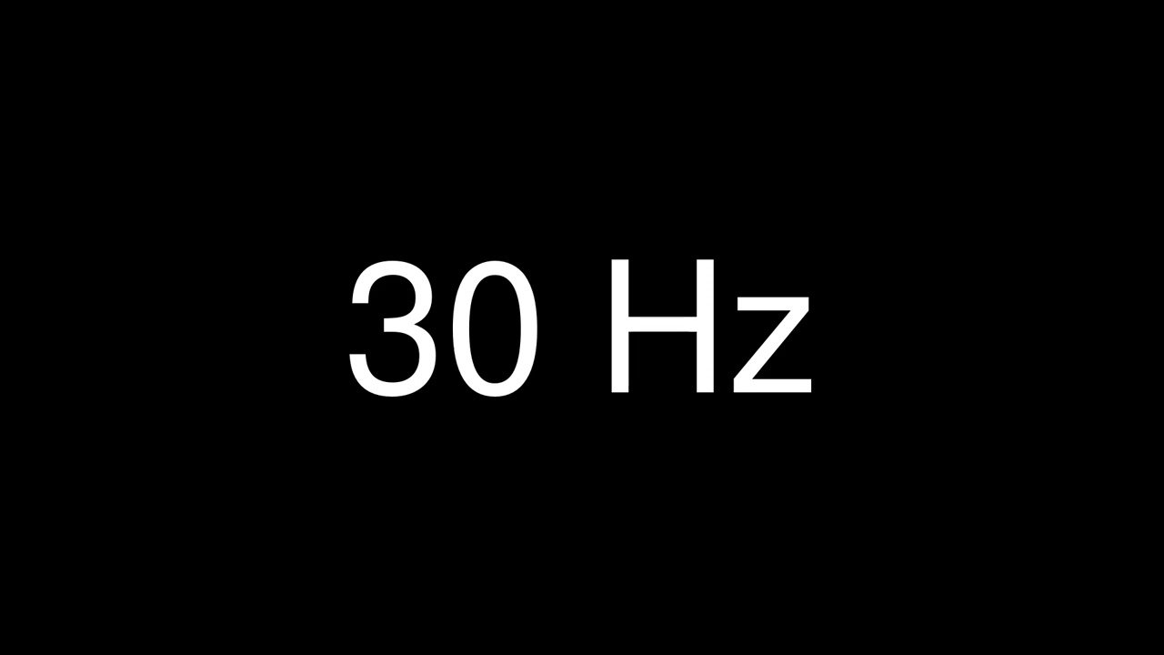 Sine Wave 30 Hz for 1 hour - Test Tone