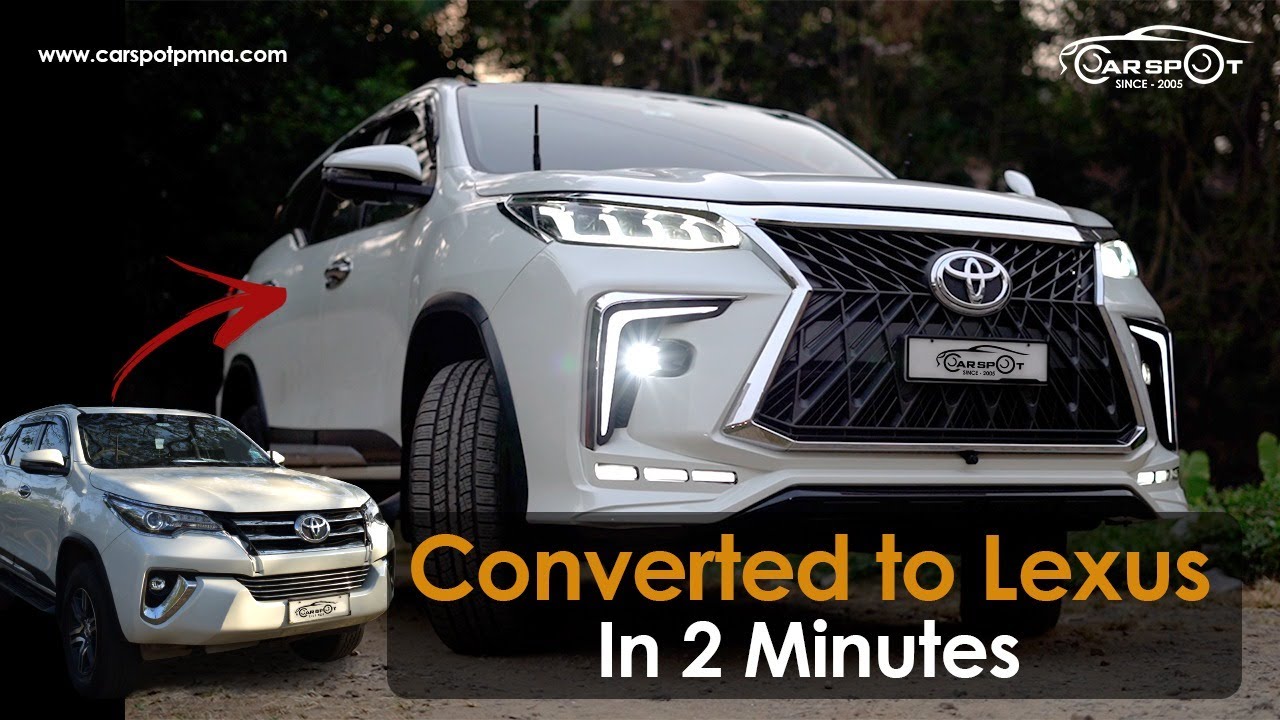 Toyota Fortuner converted into Lexus | quick video | #modified #malayalam #kerala #toyota #carspot