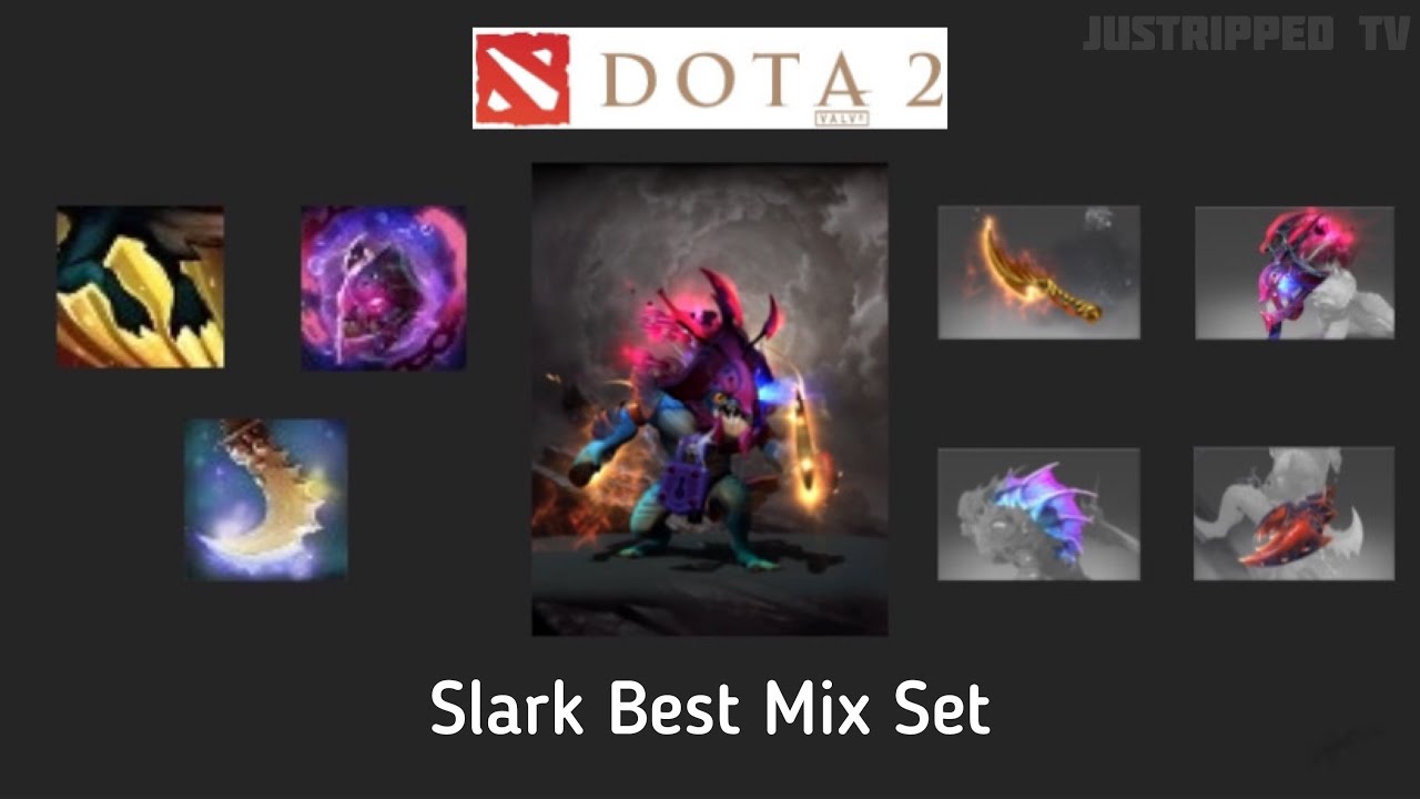 Slark Best Mix Set (Golden Hydrakan Latch+Sea Rake's Bridle+Wavecutter)