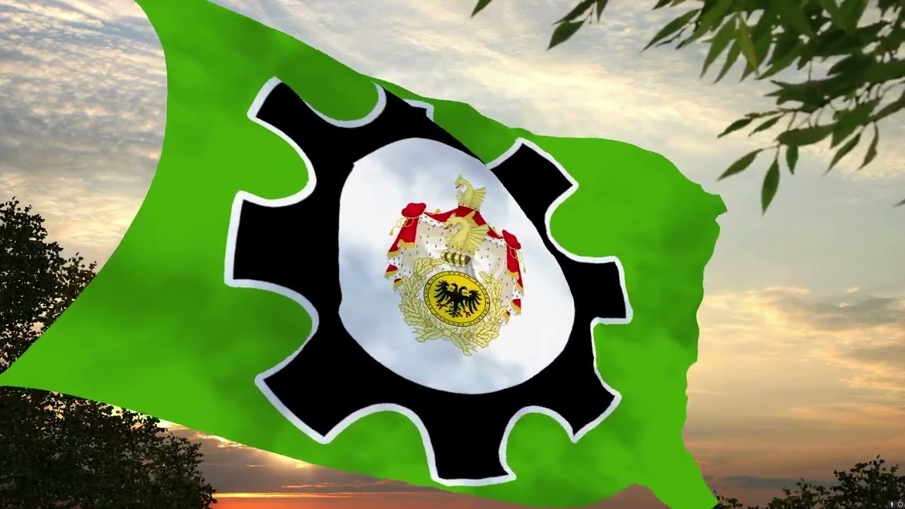 Flag And Anthem Of The Imperial Industry Association(The Dragon Empire)(fictional Association)