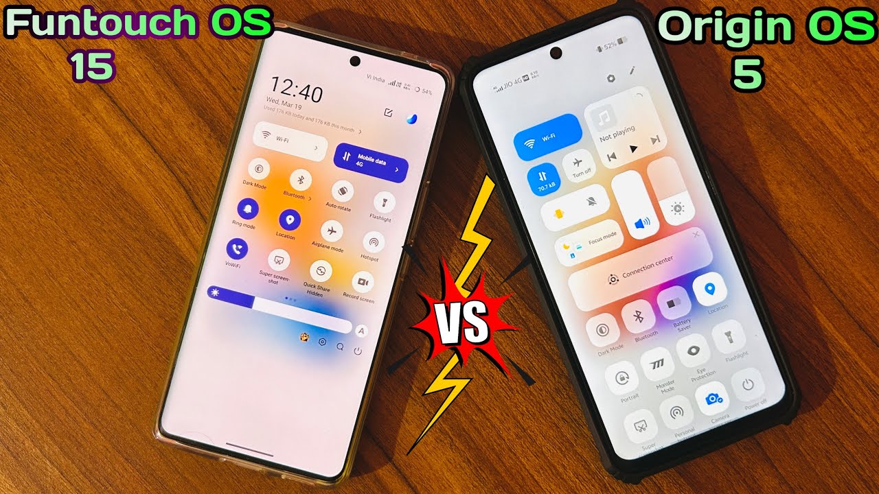 🔥Originos 5 VS Funtouch OS 15 : Customisation,Features & Animations!