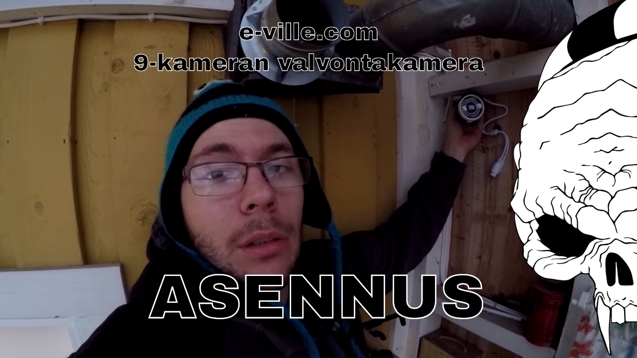 e-ville.com | 9-kameran valvontakamera -setin käyttöönotto