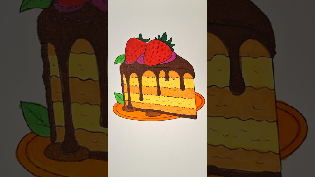 Sweet Color Blast: Pop-Art Cake Style! 🍓🍫