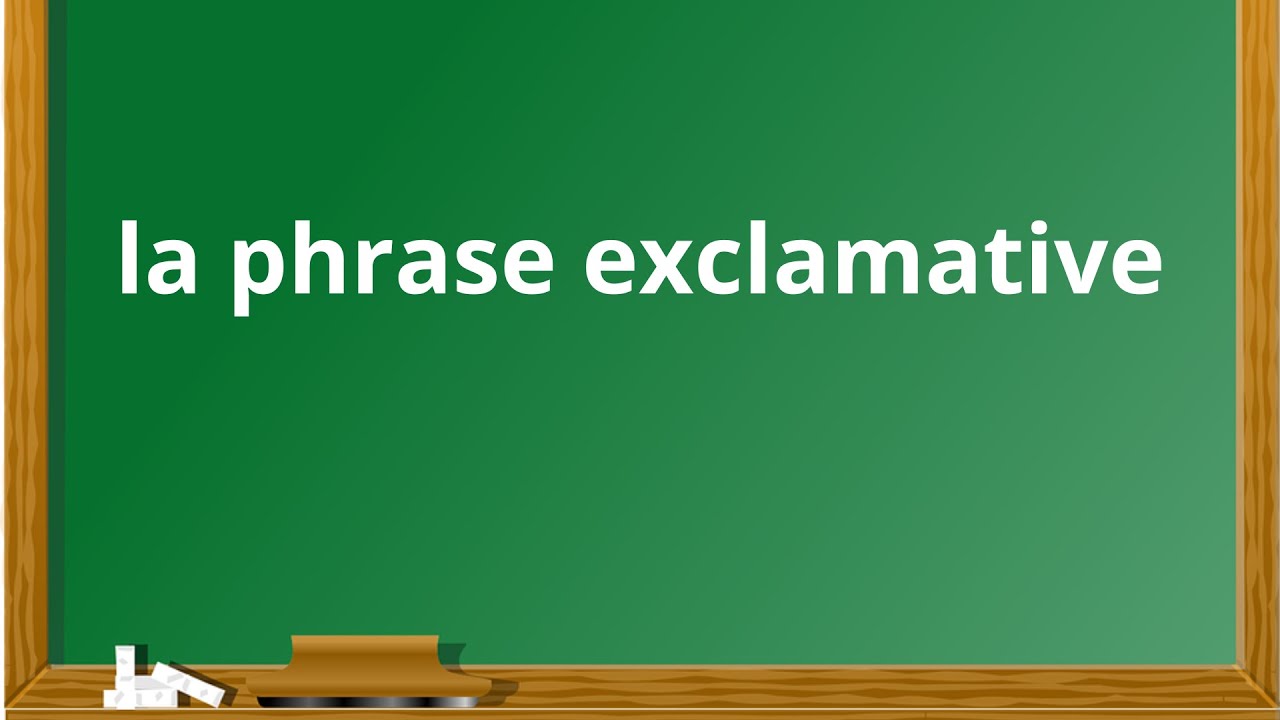 la phrase exclamative الجملة التعجبية