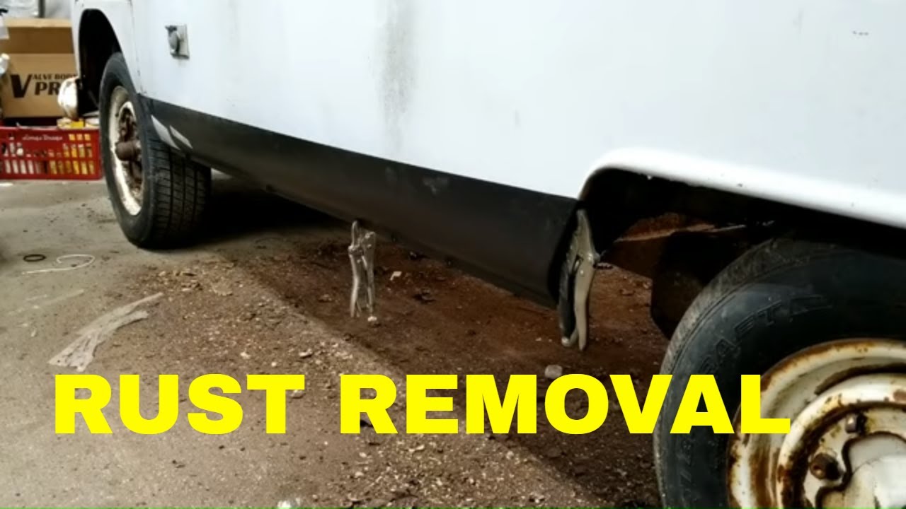 Rust removal VW bus Westfalia
