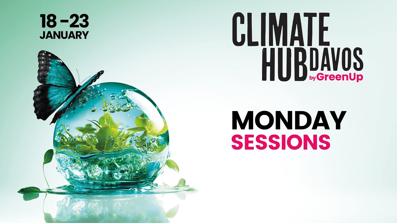 Climate Hub Davos 2026 by GreenUp - Monday sessions