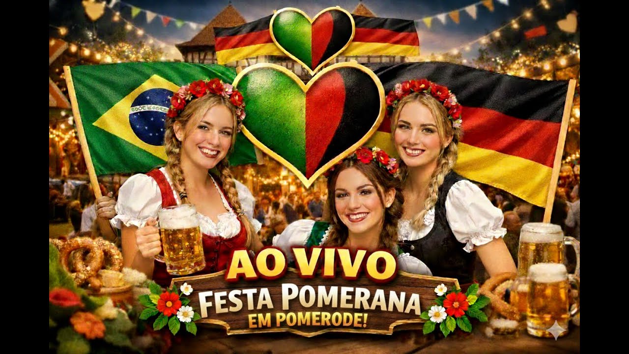 🇧🇷❤️🇩🇪 AO VIVO DESFILE FESTA POMERANA EM POMERODE
