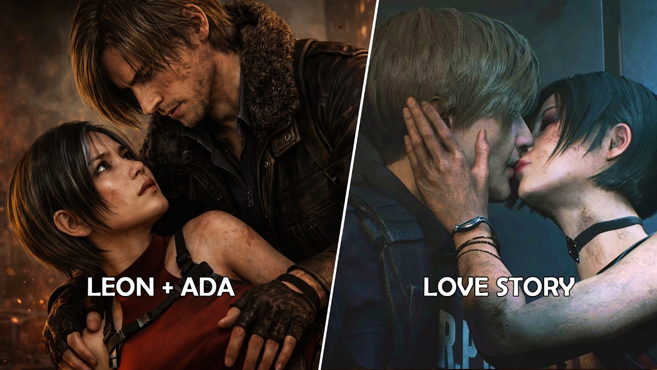 Leon & Ada Cutscene ❤️ Helping Each Other | Emotional, Flirting & Kisses | Resident Evil Series