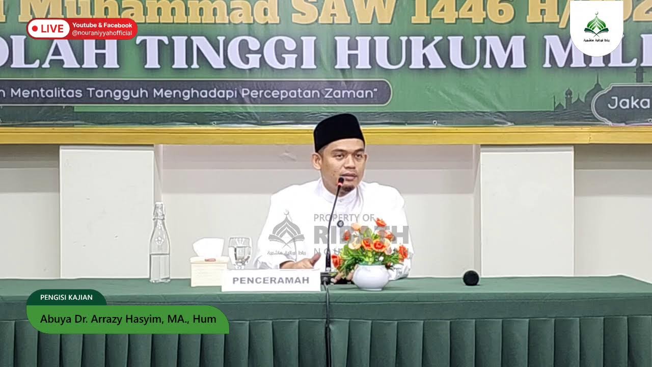 Logika Peristiwa Isra' Mi'raj | Gedung STHM, Jaktim || Abuya Dr. Arrazy Hasyim, MA.Hum