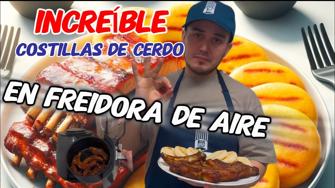 Costillas de Cerdo en Freidora de Aire // Receta en Freidora de Aire