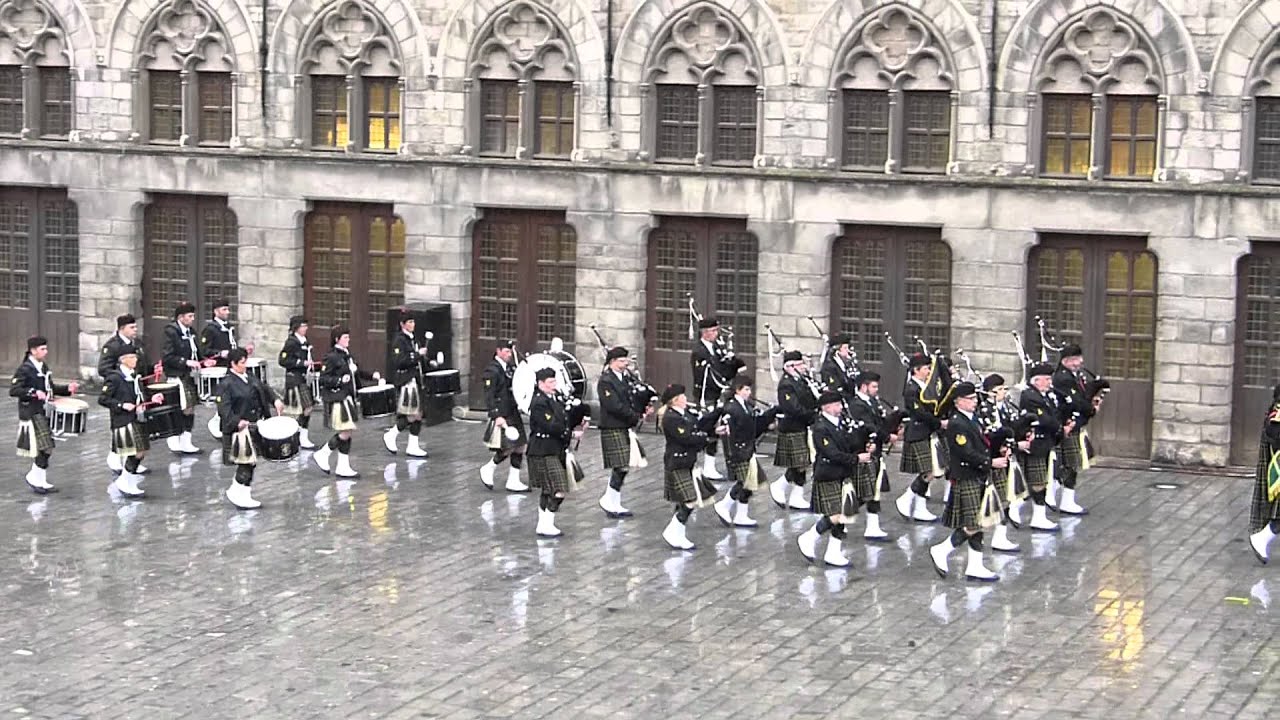 YPRES MEMORIAL TATTOO 23 SEPTEMBER 2012 ( Ypres Surrey Pipes & Drums )