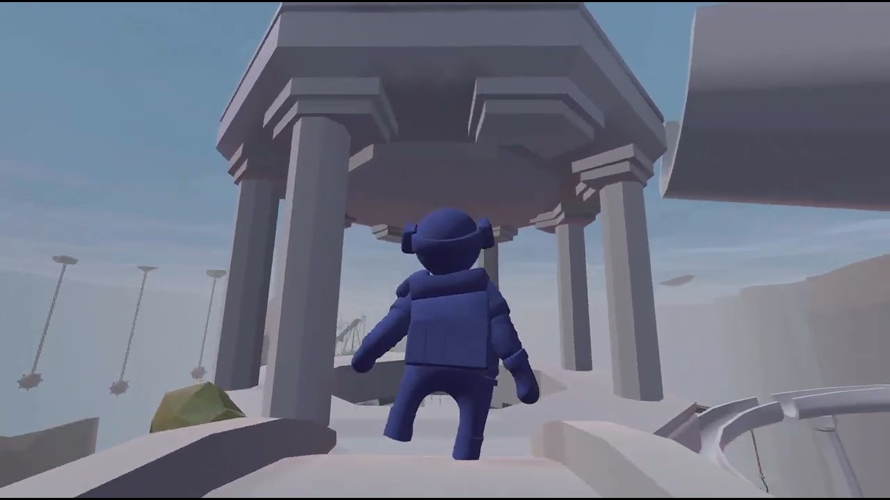 Playing human fall flat.