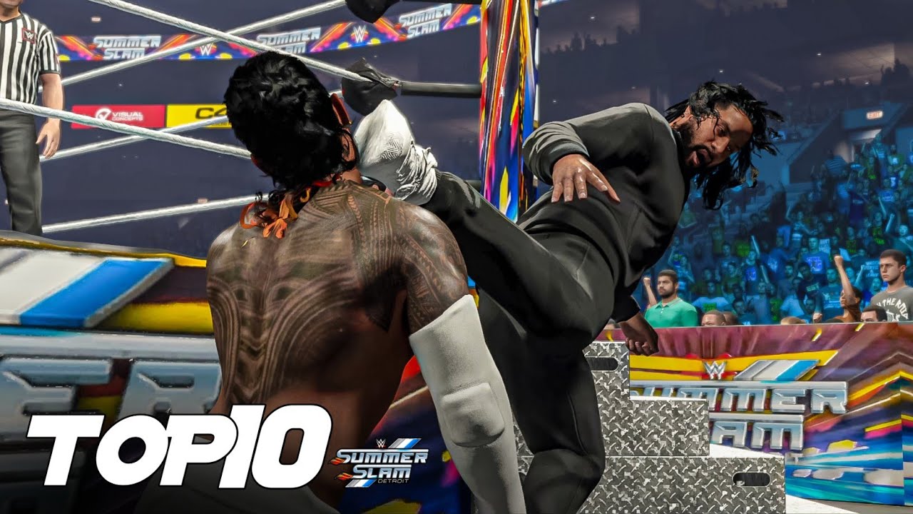 WWE 2K23: 10 лучших моментов Summerslam 2023