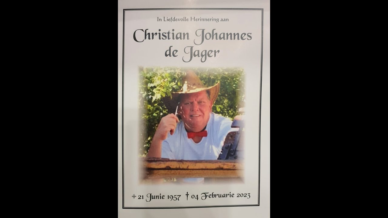 Christian Johannes de Jager- Graf
