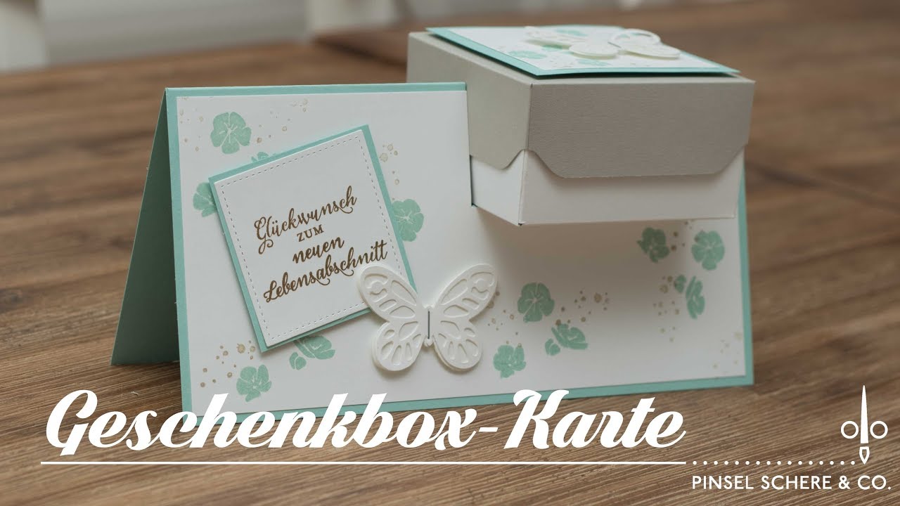 Geschenkbox-Karte mit Produkten von Stampin' Up! | Hochzeit | Ruhestand | Neuer Lebensabschnitt