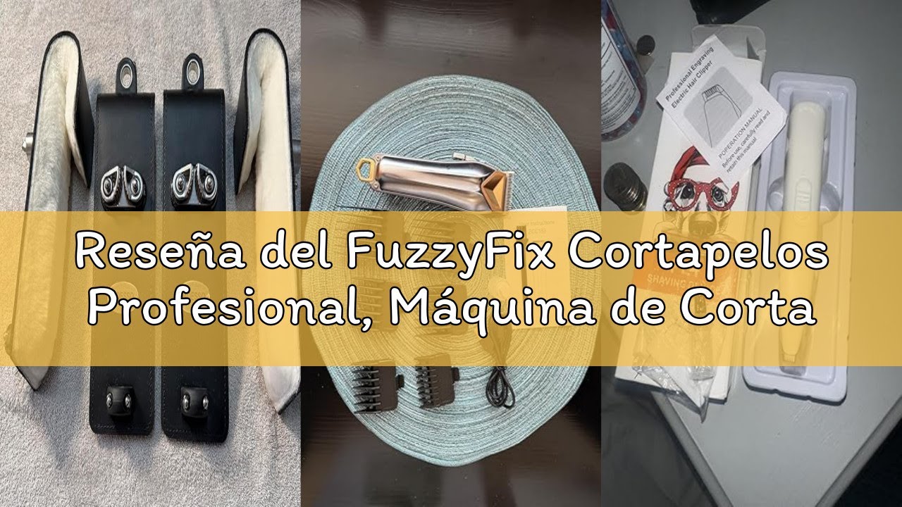 Reseña del FuzzyFix Cortapelos Profesional, Máquina de Cortar Pelo para Perros Ergonómica de 2 Veloc