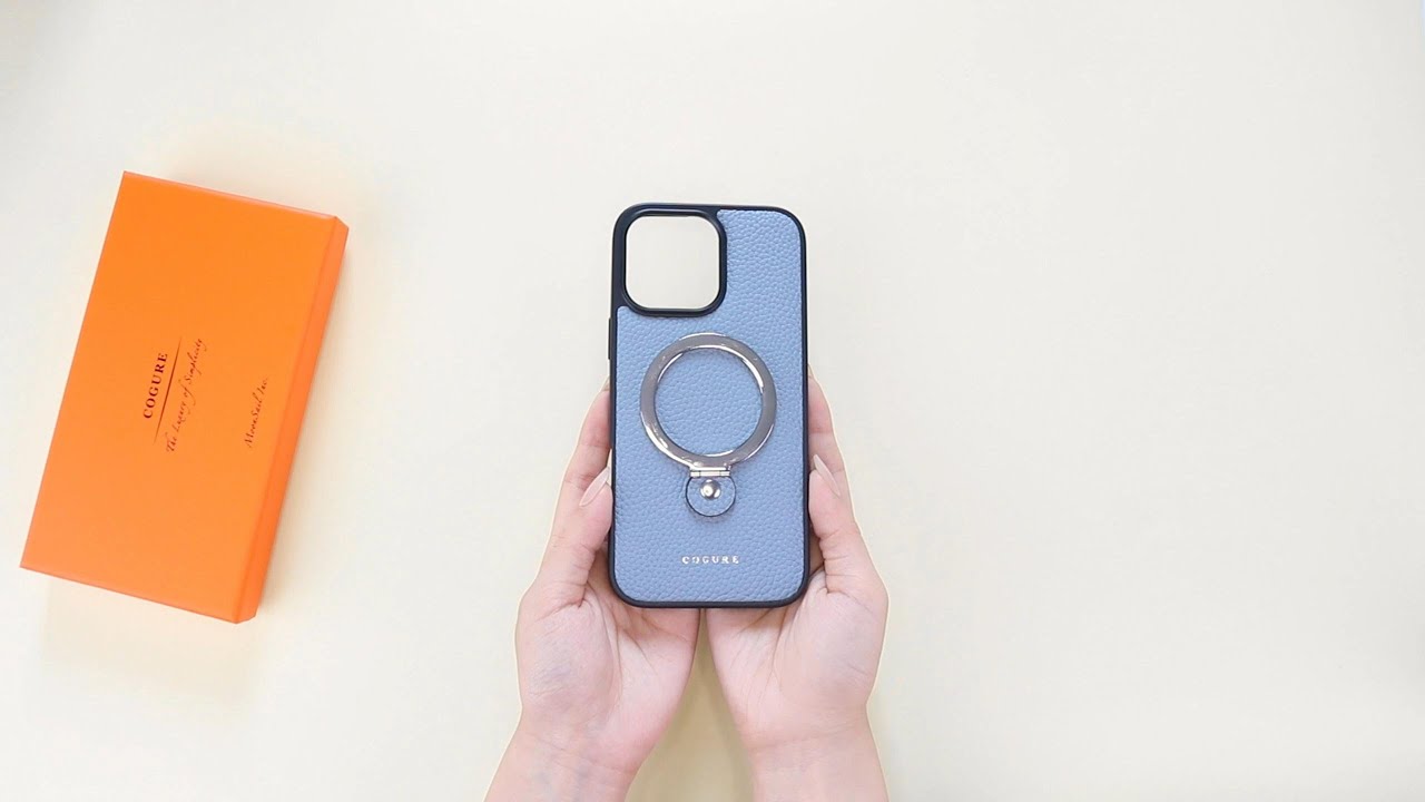 【ＣＯＧＵＲＥ】 iPhone ケース 本革 360度スタンド付き Qi2 MagSafe 充電対応 COPMS 動画レビュー