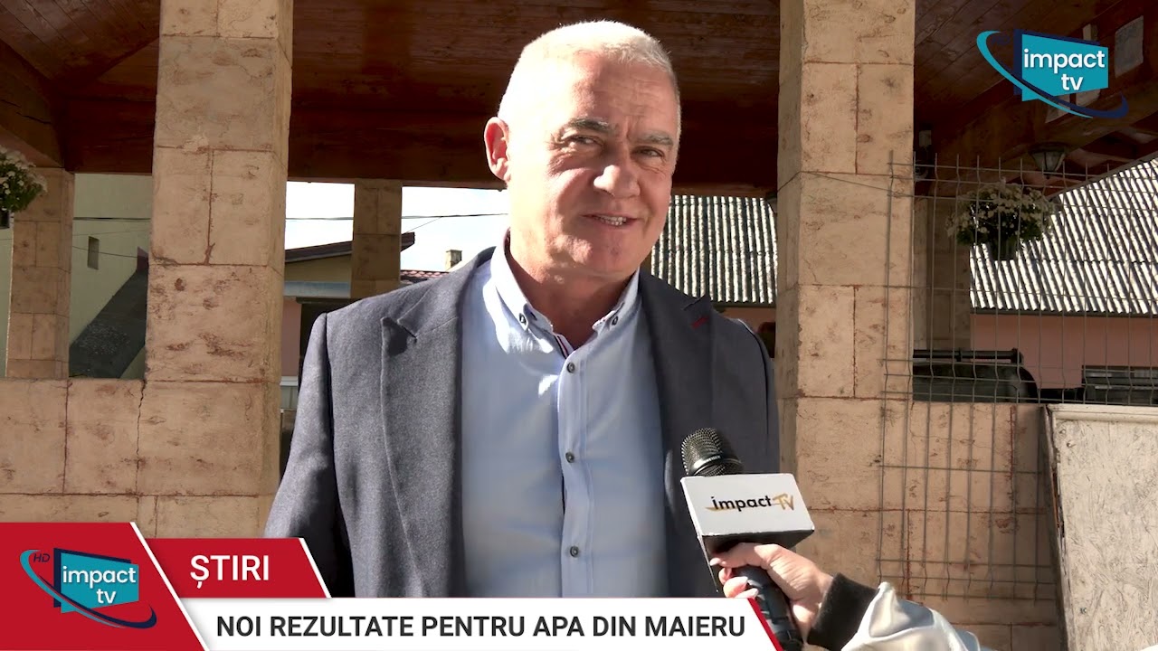 NOI REZULTATE PENTRU APA DIN MAIERU